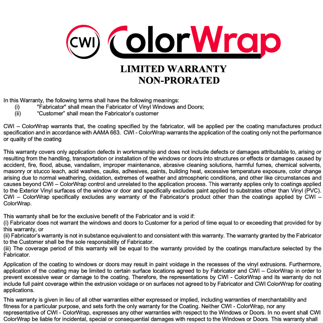 Paint Warranty